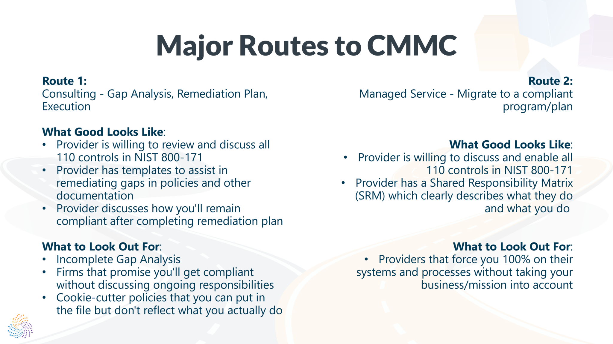 The Two Routes to CMMC & What You Need to Know About Each - Ardalyst